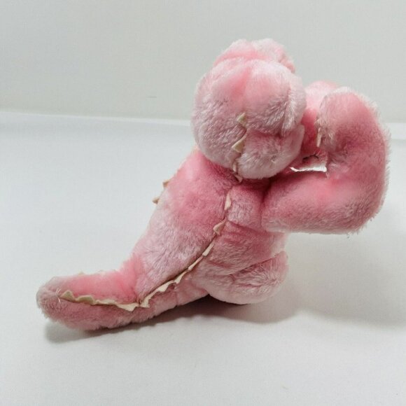 Vintage Dakin Pink Alligator Plush 10" Toy Peekaboo Bulging Eyes Hide Seek Shy - Picture 3 of 11